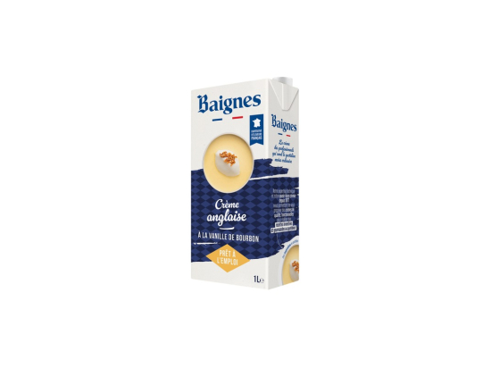 Crème anglaise à la vanille bourbon (1L x6) - BAIGNES