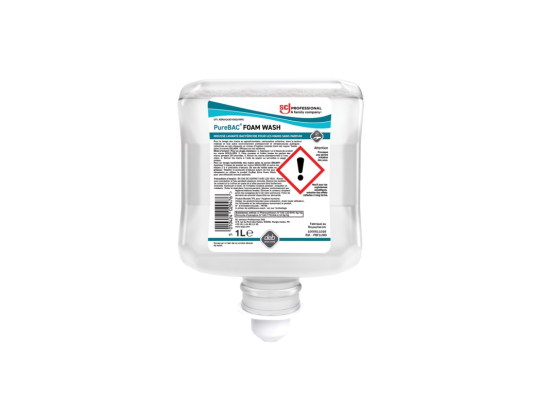 Recharge mousse lavante mains antibactérienne PureBac fongic 1L Deb - SC JOHNSON