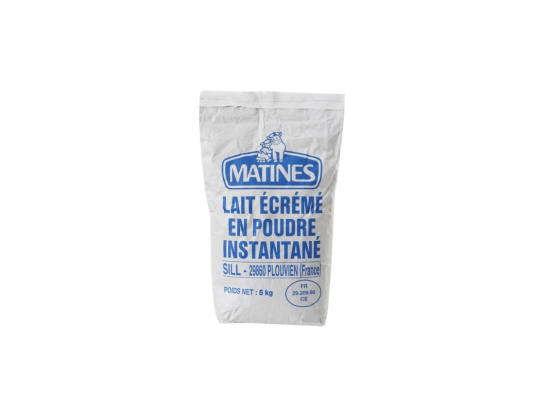 Lait écrémé en poudre 0% de matière grasse 5Kg - MATINES