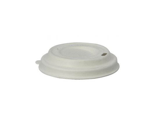 Couvercle dôme blanc fibre moulée (94x15mm) [1000 (20x50)] (gobelet associé : 12/16/22Oz)