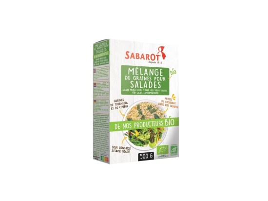 Mélange de graines BIO pour salade boite 500g - SABAROT