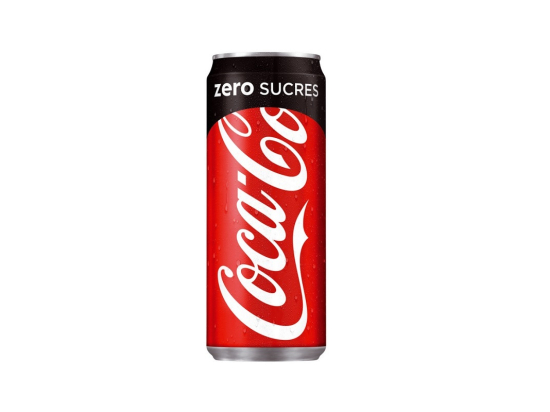 Soda cola (boite 33cl x24) - COCA COLA SANS SUCRE