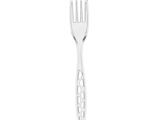 Fourchette "Luxe" PS transparent 185mm [1000 (10x100)] (couvert)