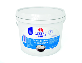 Fromage blanc nature de campagne 7%Mg 5Kg - ALSACE LAIT