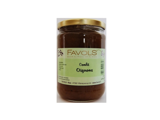 Confit d'oignons en bocal 650g - FAVOLS