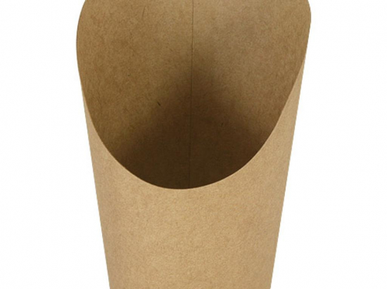 Pot à wraps carton kraft brun 155ml/5.5 Oz (80x80x115mm) (x1200) (saladier bol)