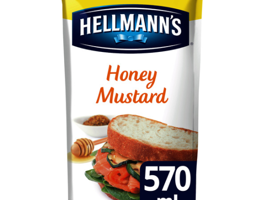 Sauce sandwich miel et moutarde poche 602g x5 - HELLMANN'S