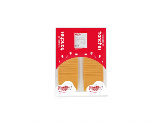 Cheddar rouge tranches 9x9cm 1Kg