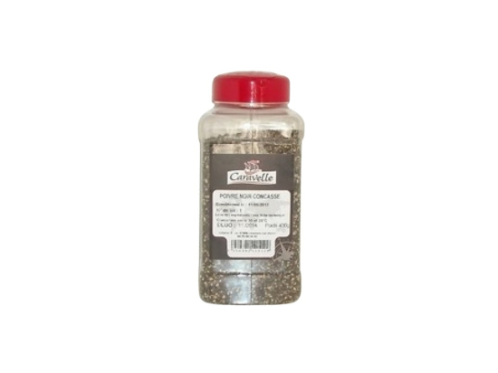 Poivre noir concassé boite 400g - CARAVELLE