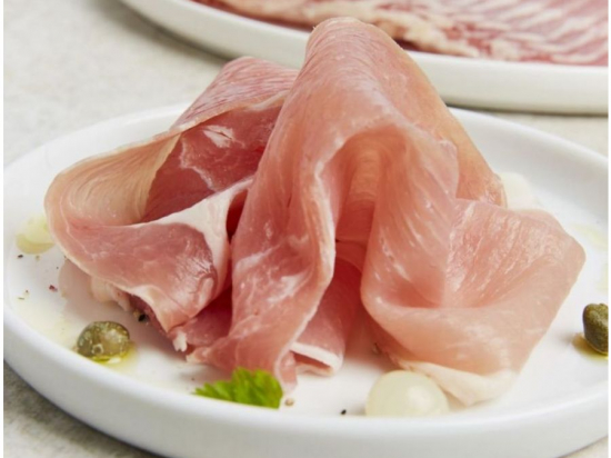Jambon cru de pays 20 tranches s/at barquette 500g
