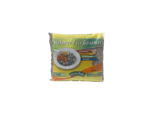 Mélange 3 riz gourmet 2.5Kg - VIVIEN PAILLE