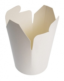 Pot plat chaud carton 800cc paquet (50U)x10 - PUBLI EMBAL