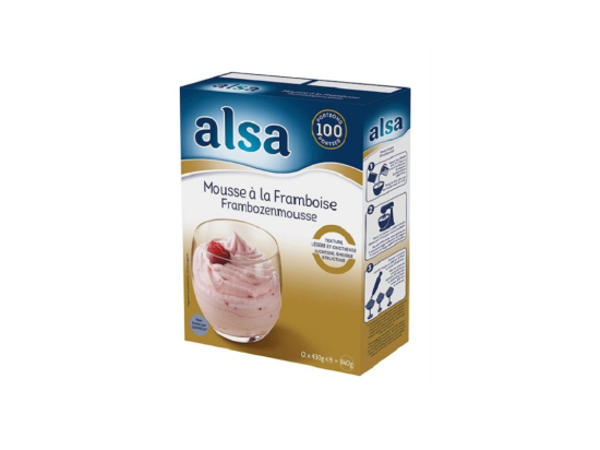 Préparation mousse framboise boite 860g /100P - ALSA