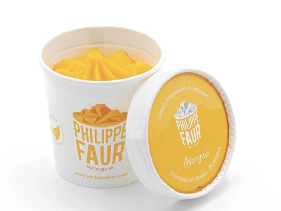 Glace Les petits pots - Mangue 100ml x9 - Création Philippe Faur
