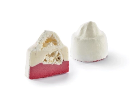 Dessert individuel glacé - Vacherin vanille framboise 90g x12