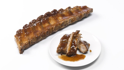 Ribs de porc cuit sauce barbecue (850g x8) - Surgelé