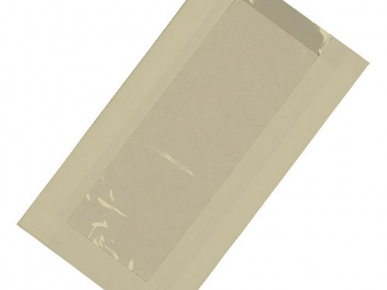 Sac sandwich papier kraft brun avec fenêtre (140x40x250mm) (x1000)