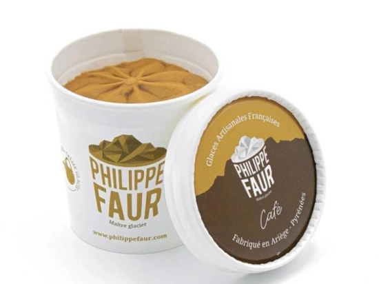 Glace Les petits pots - Café 100ml x9 - Création Philippe Faur