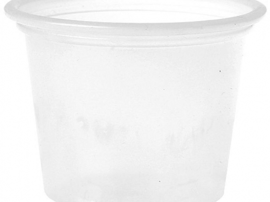 Mini pot PS opaque 30ml/1Oz (44.5x44.5x32mm) [5000 (20x250)] (couvercle associe : 09POTL1/C) (saladier bol)