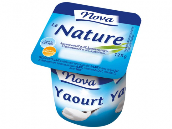 Yaourt nature demi-écrémé (125g x4) - NOVA