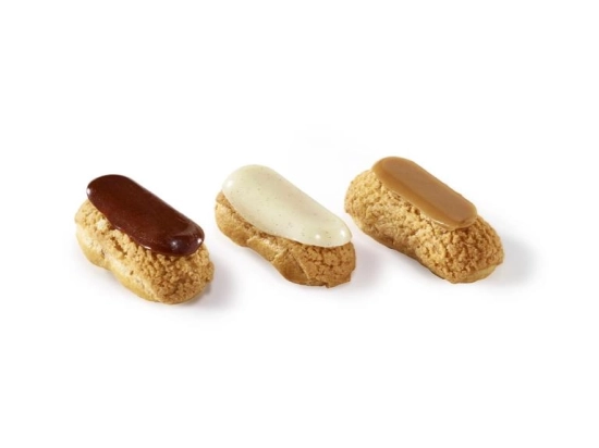 Patisseries - Trilogie de Carolines (chocolat, caramel, vanille)