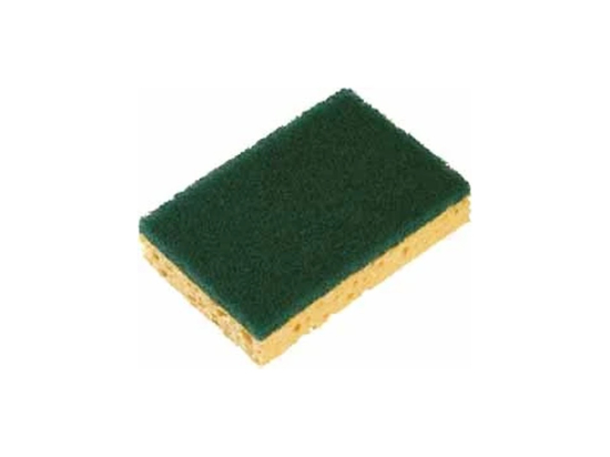 Eponge double face grattante verte grand modèle x10 - SPONTEX