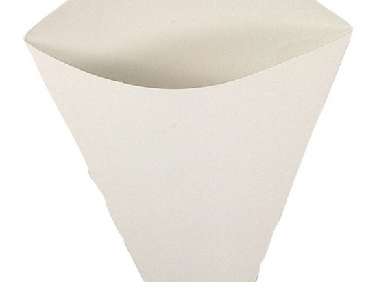 Cône à crêpe carton blanc avec un couché PE (150x135mm) (x700)