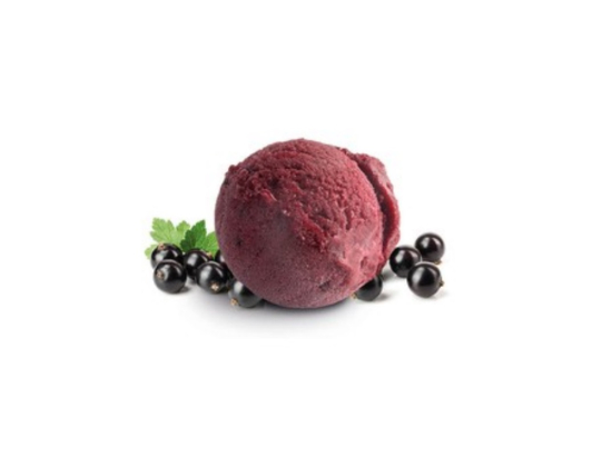 Sorbet cassis avec baies de cassis 2.4L/1.356Kg - mdd - Surgelé
