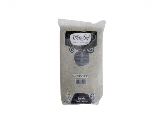 Gros sel gris de Guérande IGP sac 5Kg - TRADYSEL