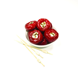 Mini poivrons rouges farcis ricotta 1Kg (650g PNE)