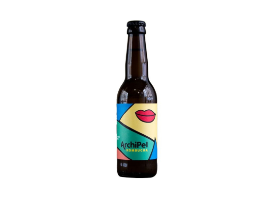 Archipel - Kombucha feuilles de figuier [bouteille verre] (330ml x12)
