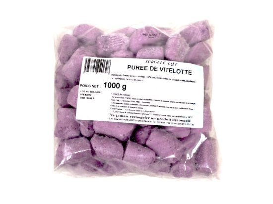 Purée de pomme de terre vitelotte galet (1Kg x5) - Surgelé