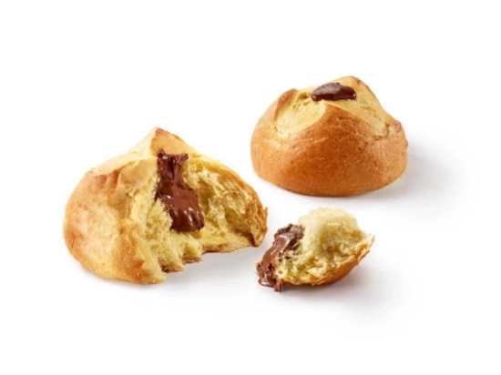 Patisseries - Brioche cœur chocolat-noisettes 100g x54