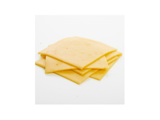 Cheddar rouge 34%Mg 50 tranches 9.5x 9cm barquette 1Kg