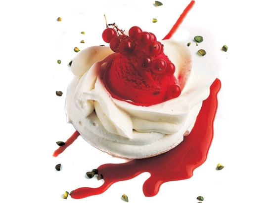 Dessert individuel glacé - Vacherin fraise 200ml x12