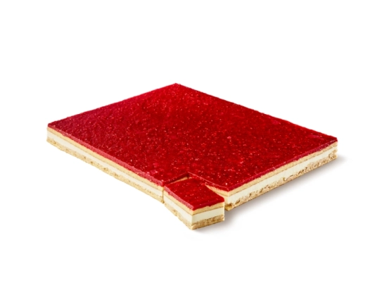 Cadres et fingers individuels - Demi-cadre panna cotta framboise 2100g x1
