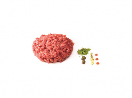 Tartare de boeuf charolais VBF coupé aux couteaux 3%Mg (180g x8)