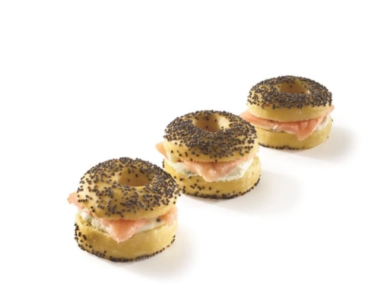 Réception salée - Mini bagel saumon 16g x48