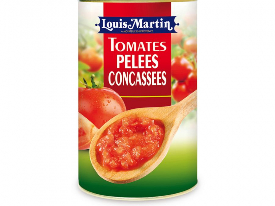 Tomate pelée concassée boite 5/1 3.825Kg France - LOUIS MARTIN