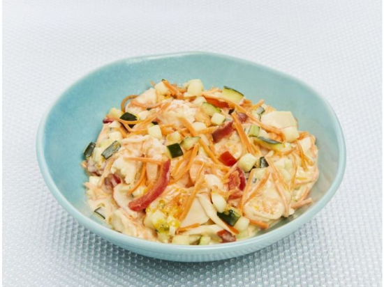 Salade de gambas surimi mandarine barquette 1.5Kg