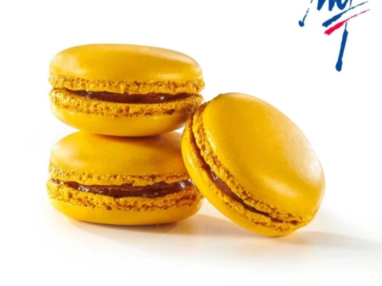 Macaron mangue passion 4.2cm 16g x45 - Création Philippe Urraca