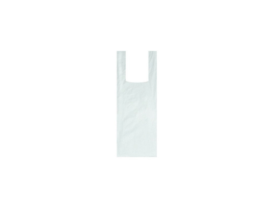 Tablier plastique blanc renforcé gaufré 71x117cm 20µ