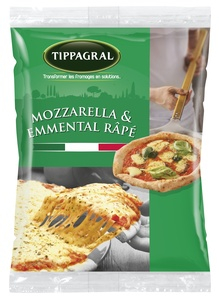Fromage râpé mozzarella 60% emmental 40% 1Kg - TIPPAGRAL