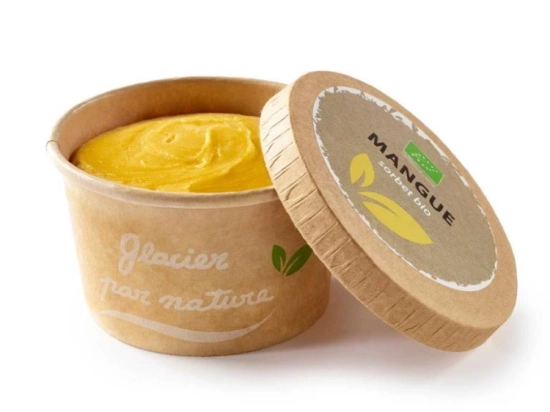 Glace Petit pot kraft BIO - Mangue 120ml x24