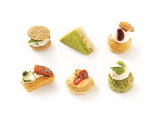 Réception salée - Canapés végétariens 11g x54