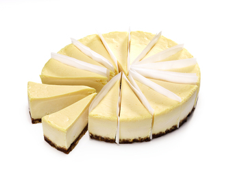 Cheesecake nature Ø20cm prédécoupé 14 parts (1.5Kg x2) - Surgelé