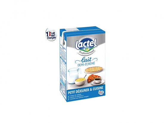 Lait UHT 1/2 écrémé (1L x6) - LACTEL