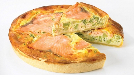 Quiche saumon brocolis Ø26cm cuite (1.45Kg x3) - Surgelé