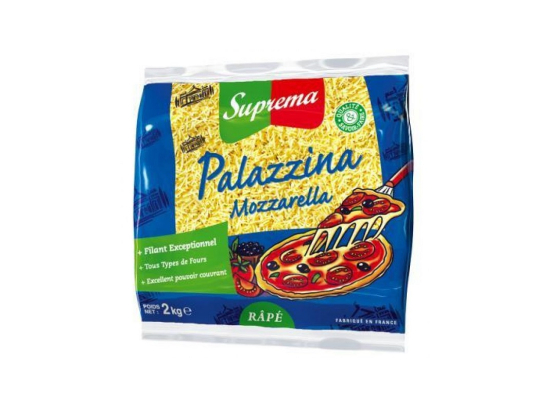 Mozzarella râpé 19%Mg Pallazzina 2Kg - SUPREMA