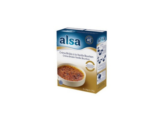 Préparation crème brûlée vanille bourbon (boite 270g x2) - ALSA